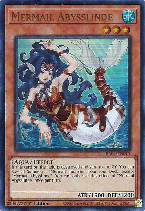 Mermail Abysslinde [RA04-EN011] Ultra Rare | Gam3 Escape