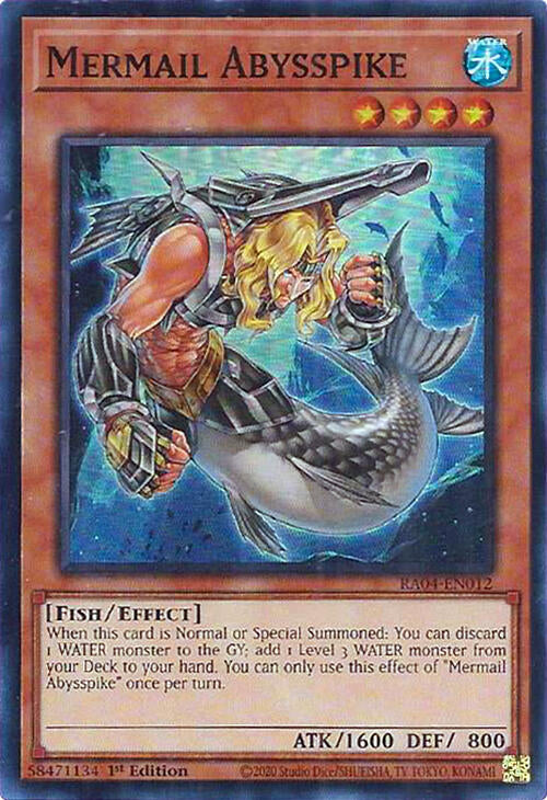 Mermail Abysspike [RA04-EN012] Super Rare | Gam3 Escape