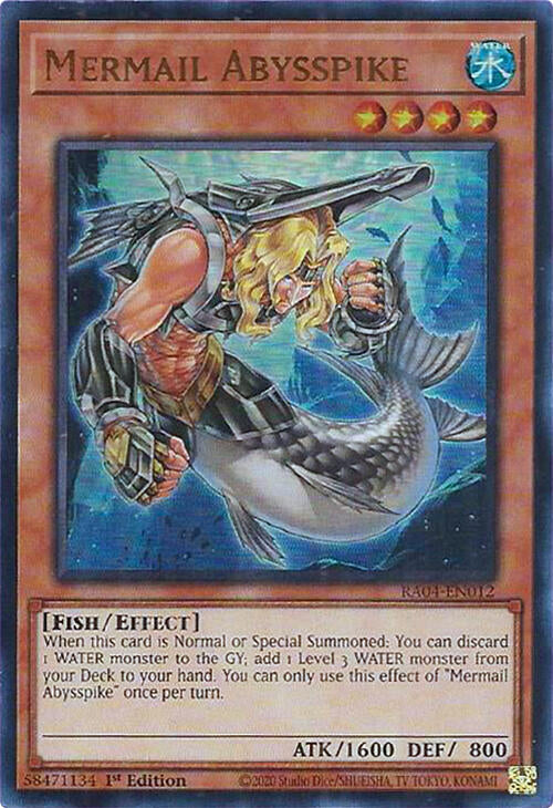 Mermail Abysspike [RA04-EN012] Ultra Rare | Gam3 Escape