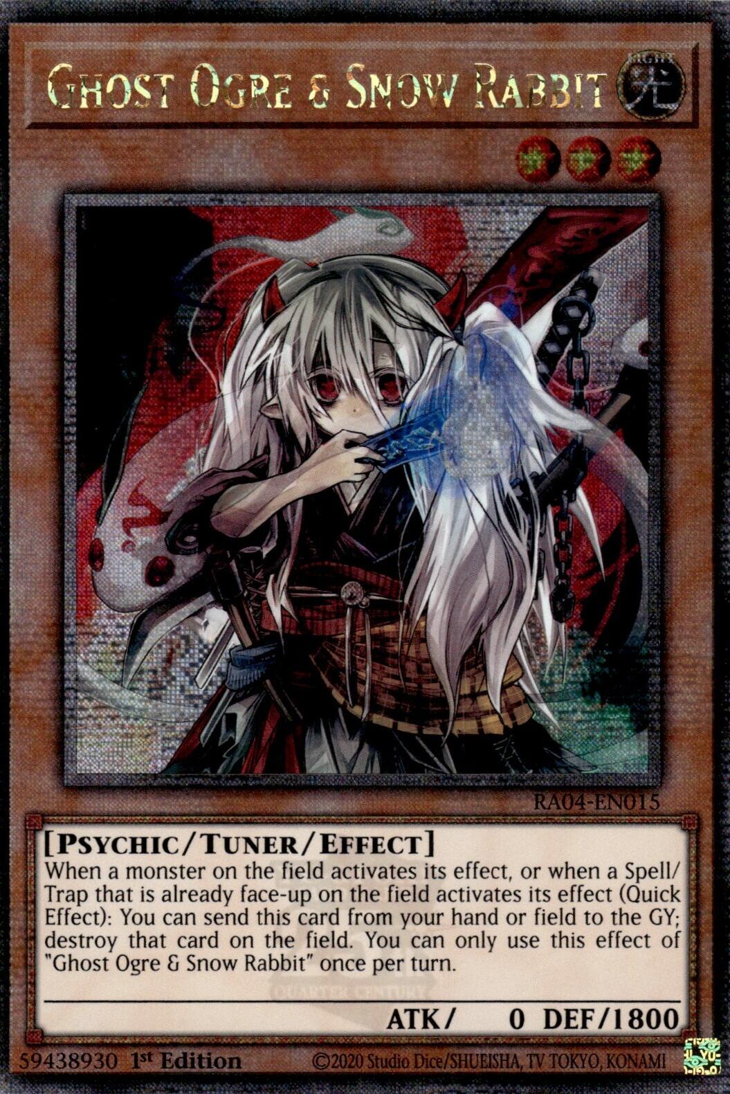 Ghost Ogre & Snow Rabbit [RA04-EN015] Quarter Century Secret Rare | Gam3 Escape
