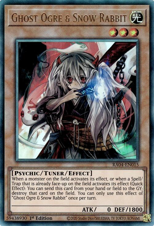 Ghost Ogre & Snow Rabbit [RA04-EN015] Prismatic Ultimate Rare | Gam3 Escape