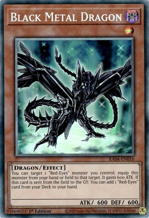 Black Metal Dragon [RA04-EN016] Prismatic Collector's Rare | Gam3 Escape
