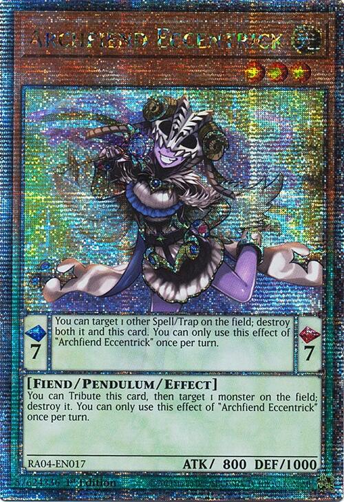 Archfiend Eccentrick [RA04-EN017] Quarter Century Secret Rare | Gam3 Escape