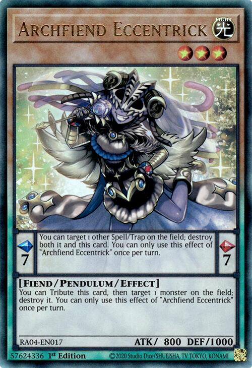 Archfiend Eccentrick [RA04-EN017] Prismatic Ultimate Rare | Gam3 Escape