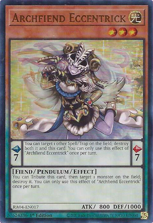 Archfiend Eccentrick [RA04-EN017] Ultra Rare | Gam3 Escape