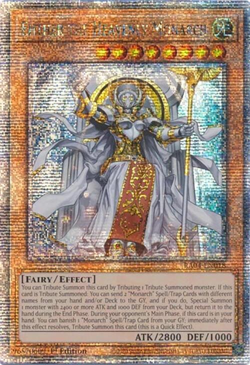 Ehther the Heavenly Monarch [RA04-EN018] Quarter Century Secret Rare | Gam3 Escape