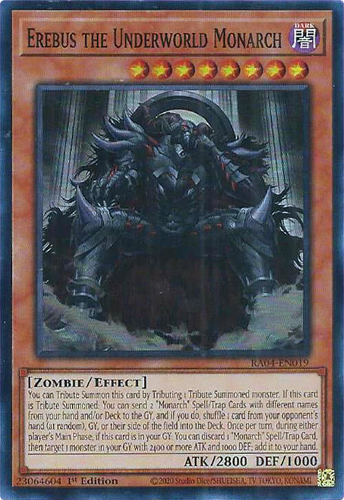 Erebus the Underworld Monarch [RA04-EN019] Super Rare | Gam3 Escape