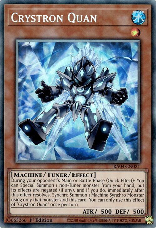 Crystron Quan [RA04-EN021] Prismatic Collector's Rare | Gam3 Escape