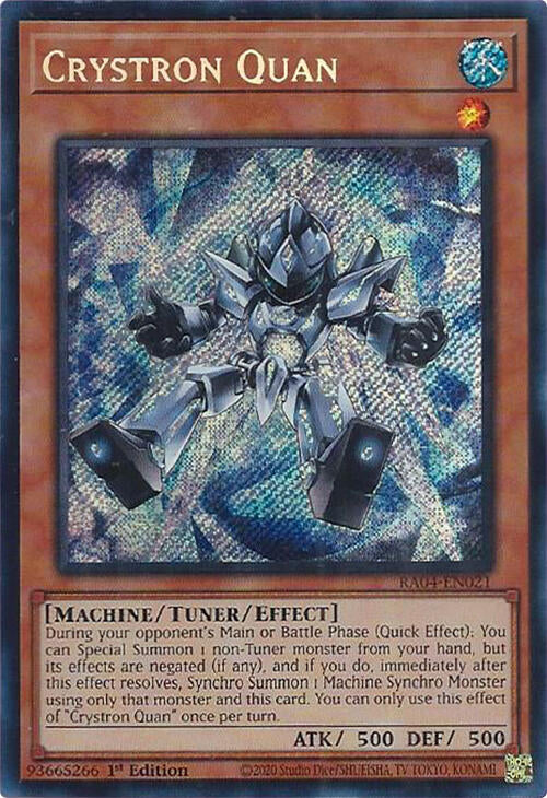 Crystron Quan [RA04-EN021] Secret Rare | Gam3 Escape