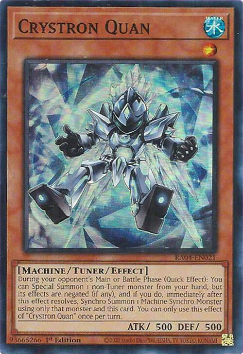 Crystron Quan [RA04-EN021] Super Rare | Gam3 Escape