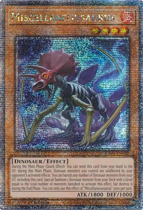 Miscellaneousaurus [RA04-EN022] Quarter Century Secret Rare | Gam3 Escape