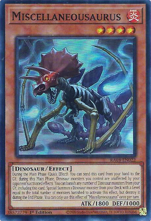 Miscellaneousaurus [RA04-EN022] Super Rare | Gam3 Escape