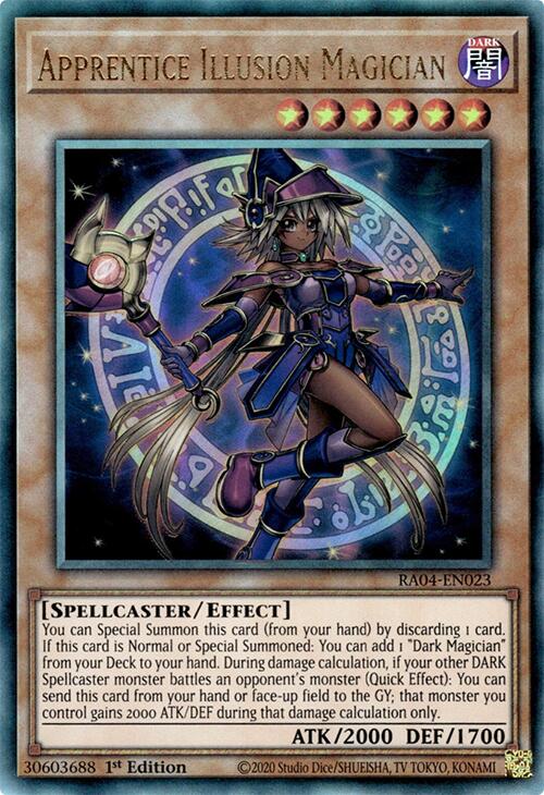 Apprentice Illusion Magician [RA04-EN023] Prismatic Ultimate Rare | Gam3 Escape