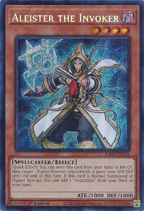 Aleister the Invoker (Alternate Art) [RA04-EN024] Secret Rare | Gam3 Escape