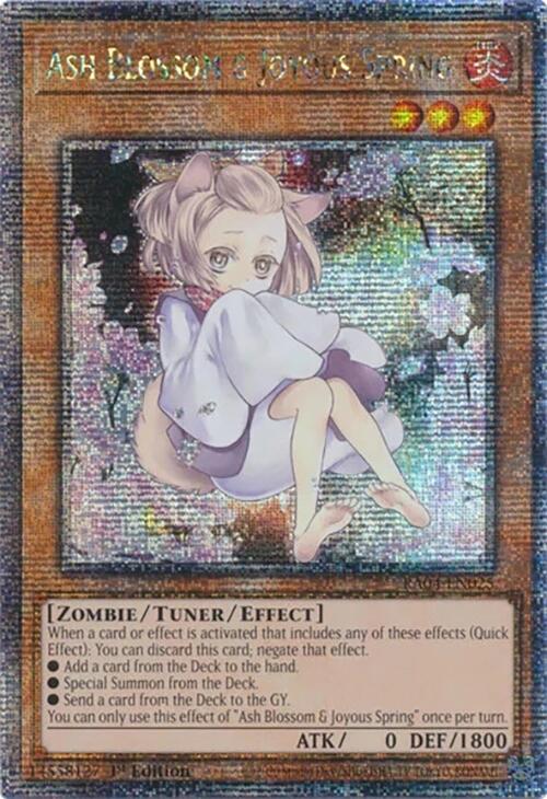 Ash Blossom & Joyous Spring (Alternate Art) [RA04-EN025] Quarter Century Secret Rare | Gam3 Escape