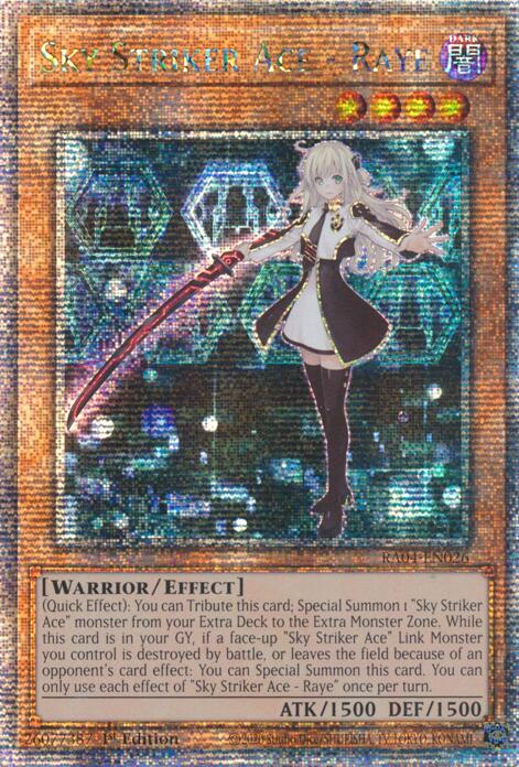 Sky Striker Ace - Raye [RA04-EN026] Quarter Century Secret Rare | Gam3 Escape