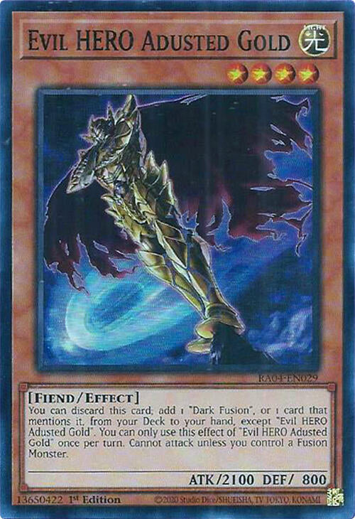 Evil HERO Adusted Gold [RA04-EN029] Super Rare | Gam3 Escape