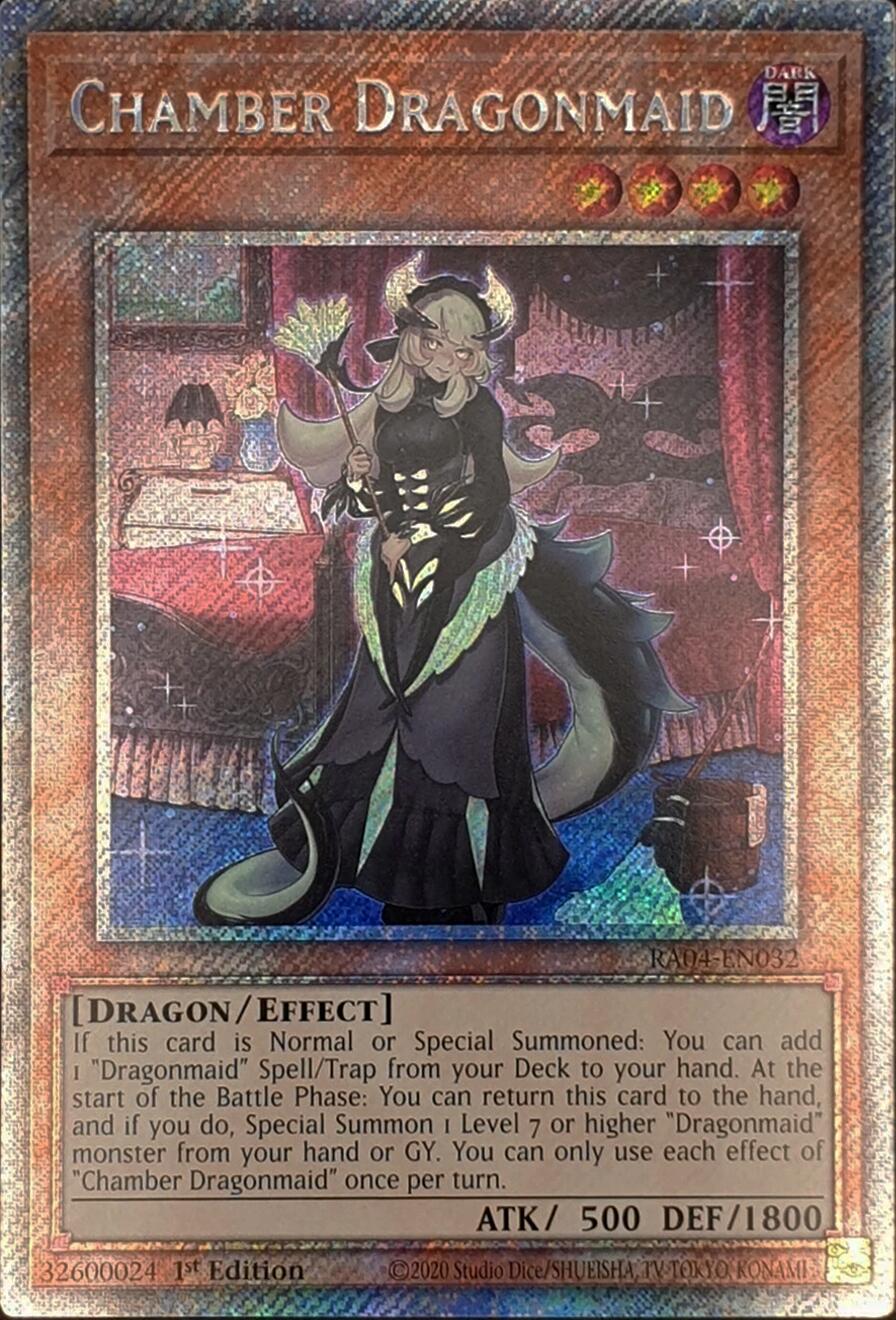 Chamber Dragonmaid [RA04-EN032] Platinum Secret Rare | Gam3 Escape