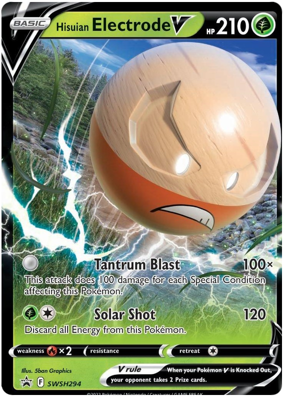 Hisuian Electrode V (SWSH294) (Jumbo Card) [Sword & Shield: Black Star Promos] | Gam3 Escape