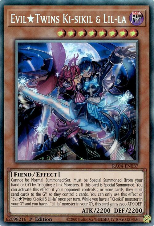 EvilTwins Ki-sikil & Lil-la [RA04-EN037] Prismatic Collector's Rare | Gam3 Escape