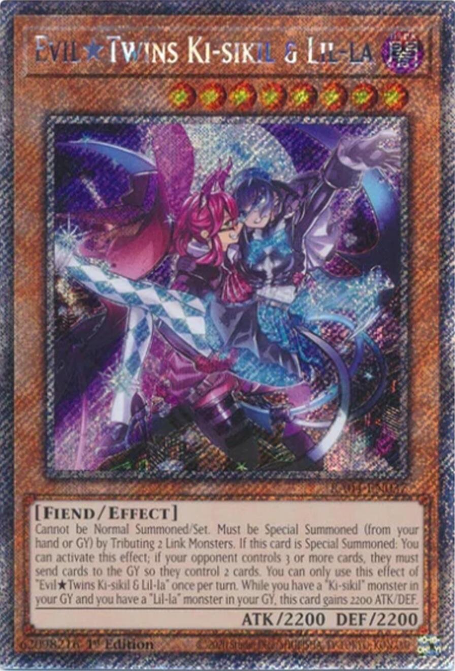 EvilTwins Ki-sikil & Lil-la [RA04-EN037] Platinum Secret Rare | Gam3 Escape