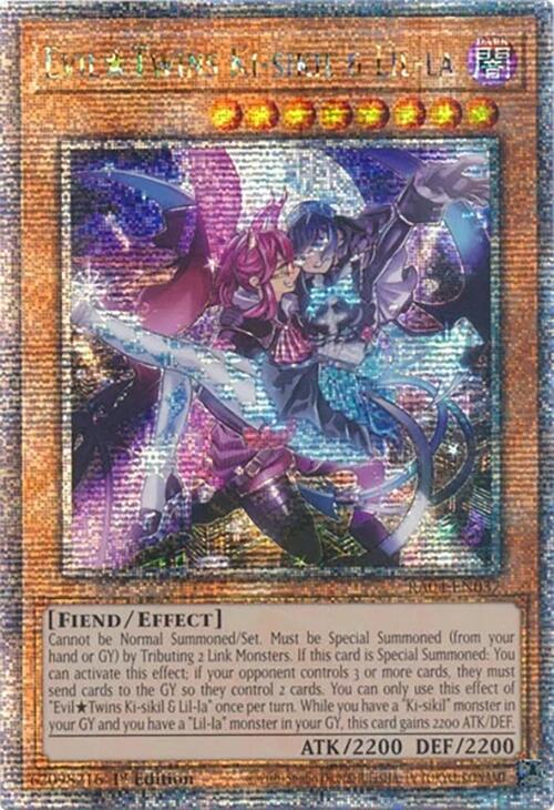 EvilTwins Ki-sikil & Lil-la [RA04-EN037] Quarter Century Secret Rare | Gam3 Escape