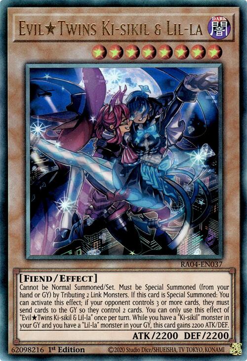 EvilTwins Ki-sikil & Lil-la [RA04-EN037] Prismatic Ultimate Rare | Gam3 Escape