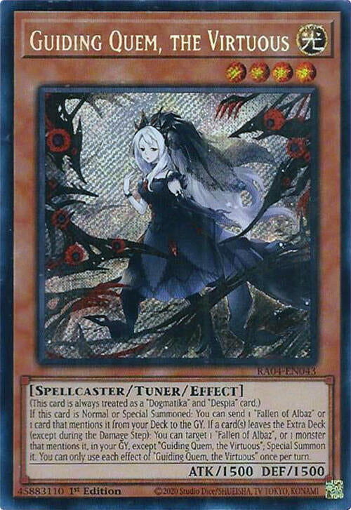 Guiding Quem, the Virtuous [RA04-EN043] Secret Rare | Gam3 Escape