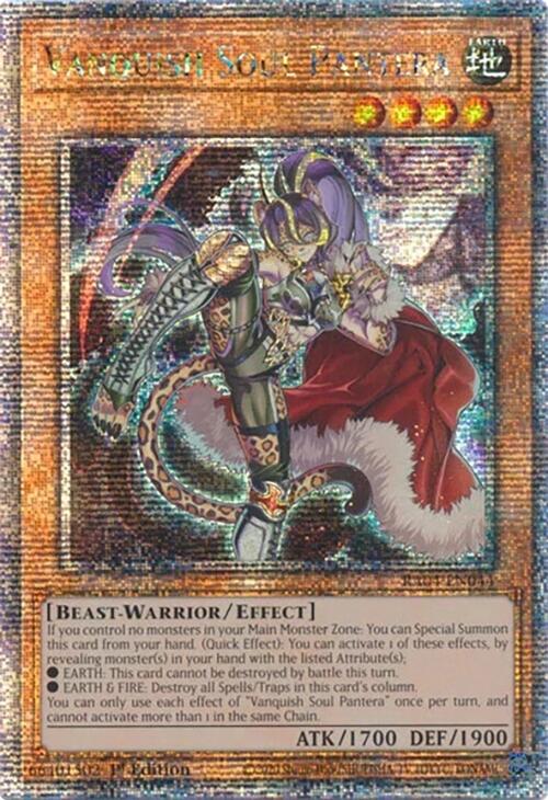 Vanquish Soul Pantera [RA04-EN044] Quarter Century Secret Rare | Gam3 Escape