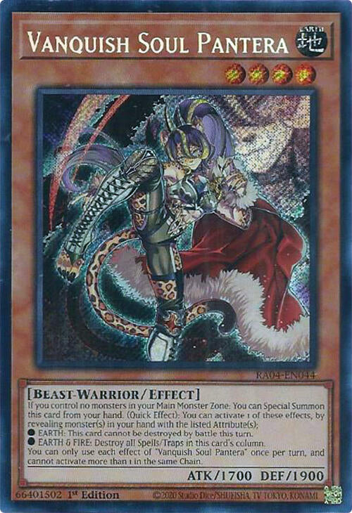 Vanquish Soul Pantera [RA04-EN044] Secret Rare | Gam3 Escape
