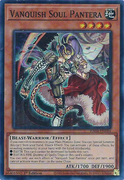 Vanquish Soul Pantera [RA04-EN044] Super Rare | Gam3 Escape