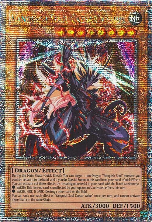 Vanquish Soul Caesar Valius [RA04-EN046] Quarter Century Secret Rare | Gam3 Escape