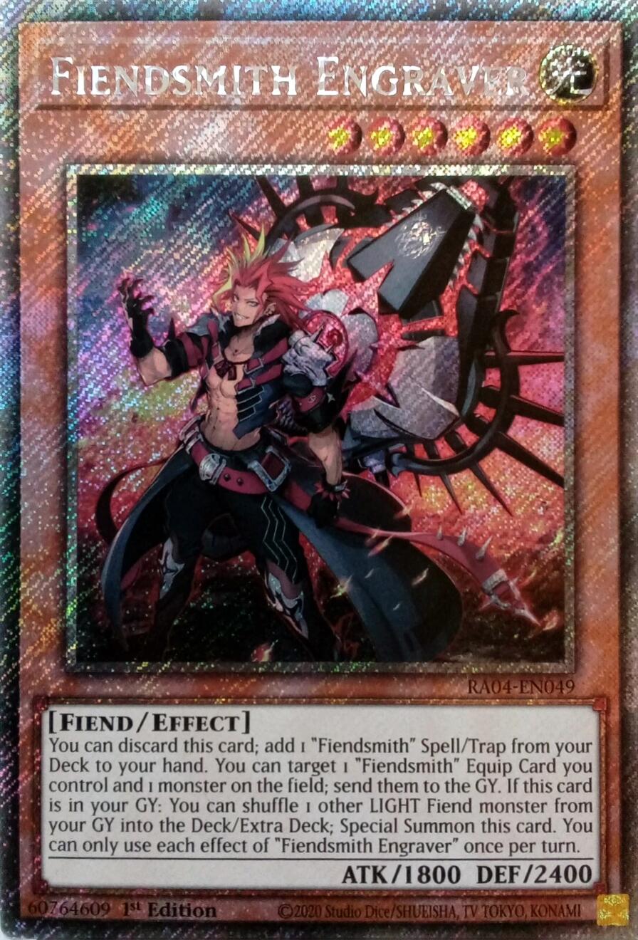 Fiendsmith Engraver [RA04-EN049] Platinum Secret Rare | Gam3 Escape
