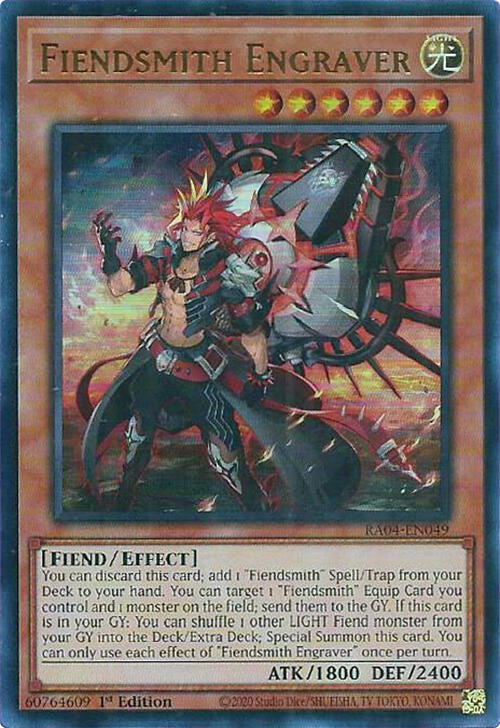 Fiendsmith Engraver [RA04-EN049] Ultra Rare | Gam3 Escape
