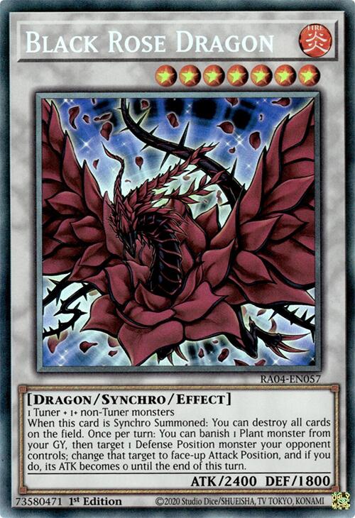 Black Rose Dragon [RA04-EN057] Prismatic Collector's Rare | Gam3 Escape
