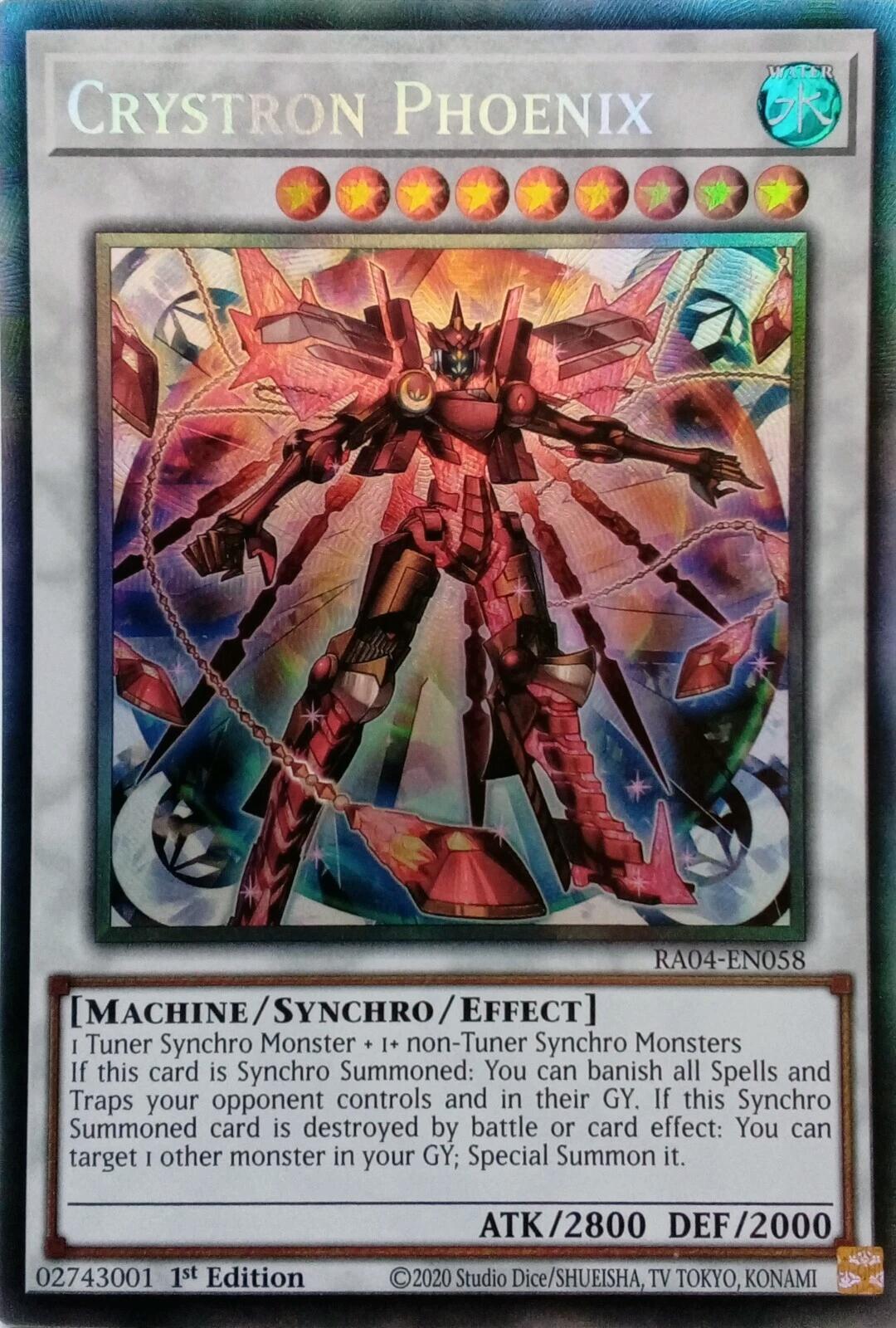 Crystron Phoenix [RA04-EN058] Prismatic Collector's Rare | Gam3 Escape