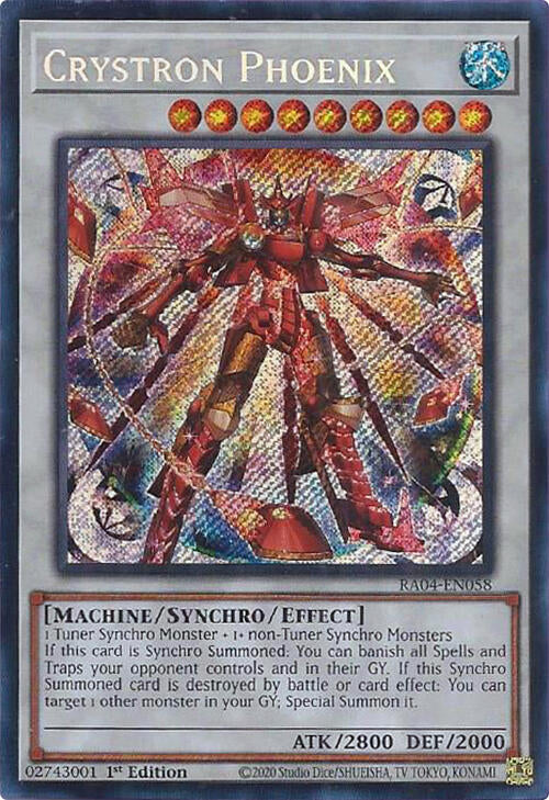 Crystron Phoenix [RA04-EN058] Secret Rare | Gam3 Escape