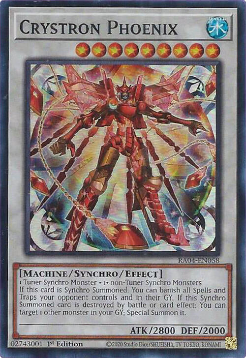 Crystron Phoenix [RA04-EN058] Super Rare | Gam3 Escape