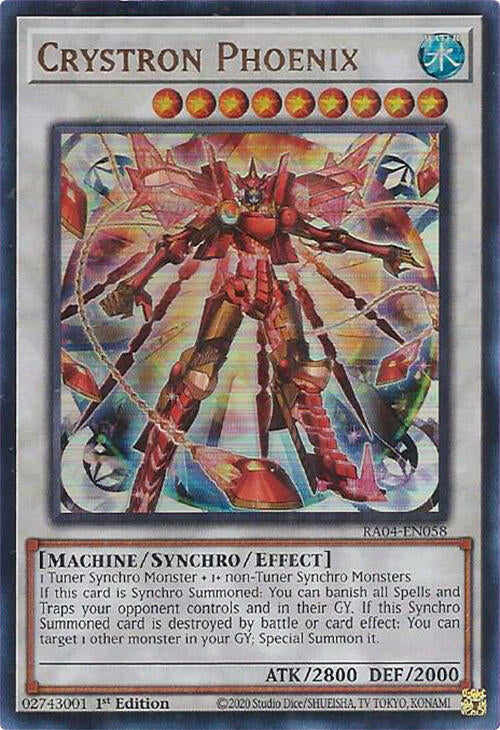Crystron Phoenix [RA04-EN058] Ultra Rare | Gam3 Escape