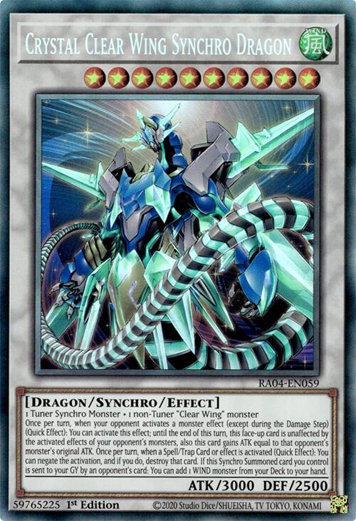 Crystal Clear Wing Synchro Dragon [RA04-EN059] Collector's Rare | Gam3 Escape