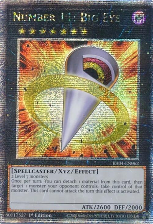 Number 11: Big Eye [RA04-EN062] Quarter Century Secret Rare | Gam3 Escape