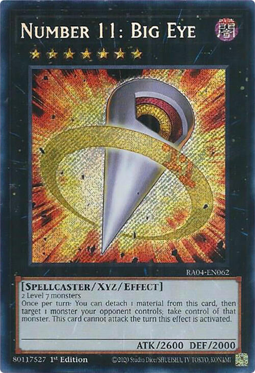 Number 11: Big Eye [RA04-EN062] Secret Rare | Gam3 Escape