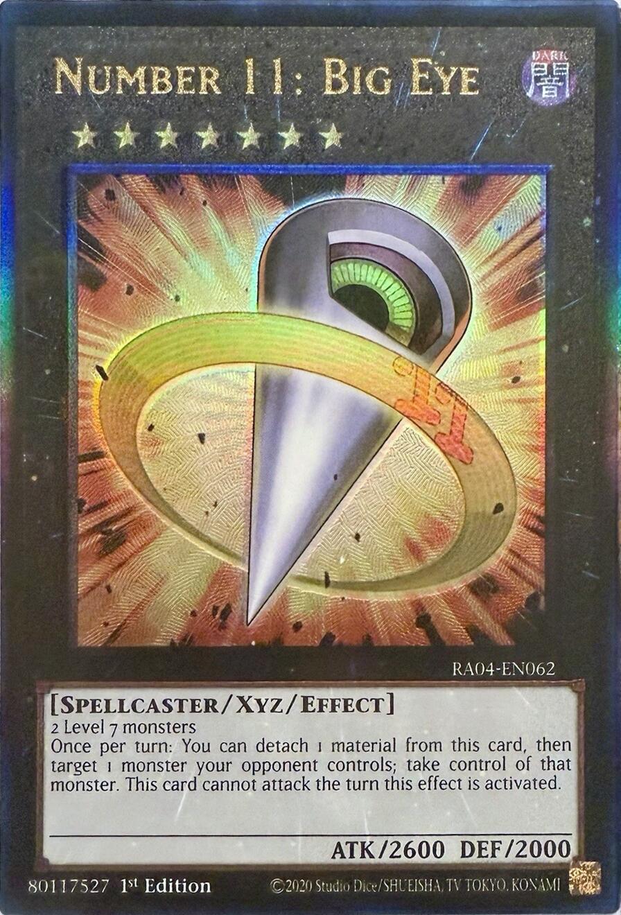 Number 11: Big Eye [RA04-EN062] Prismatic Ultimate Rare | Gam3 Escape