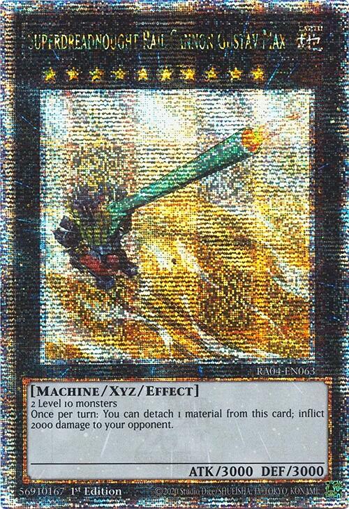 Superdreadnought Rail Cannon Gustav Max [RA04-EN063] Quarter Century Secret Rare | Gam3 Escape