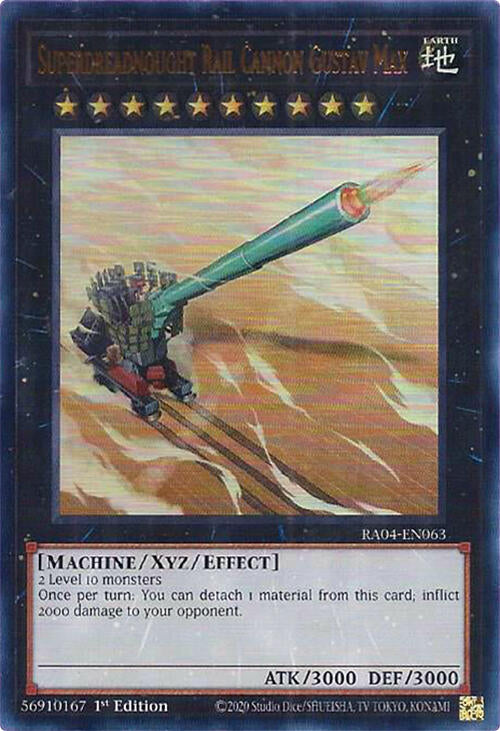 Superdreadnought Rail Cannon Gustav Max [RA04-EN063] Ultra Rare | Gam3 Escape
