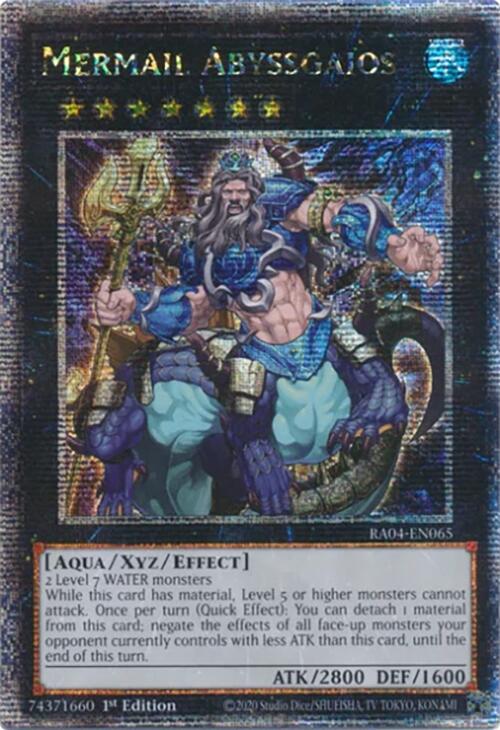 Mermail Abyssgaios [RA04-EN065] Quarter Century Secret Rare | Gam3 Escape