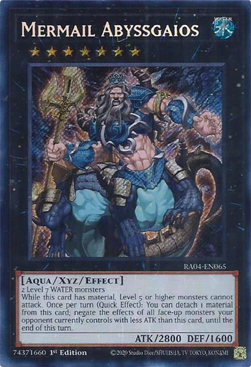 Mermail Abyssgaios [RA04-EN065] Secret Rare | Gam3 Escape