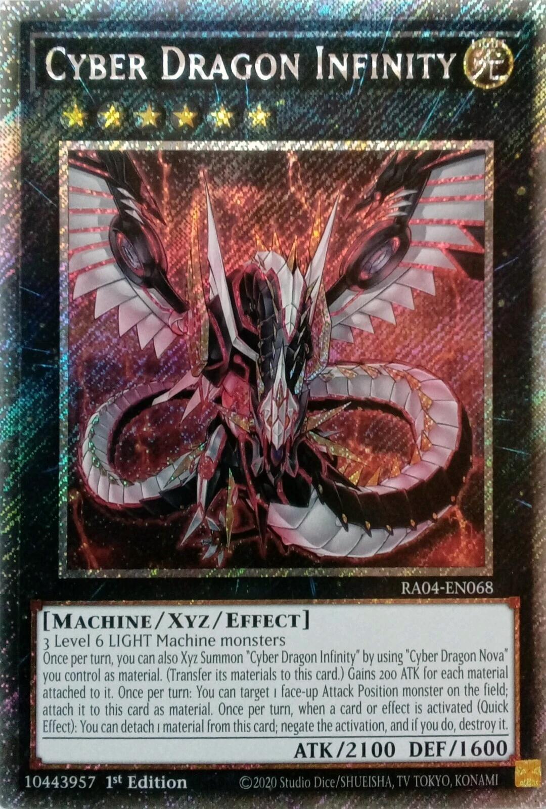 Cyber Dragon Infinity [RA04-EN068] Platinum Secret Rare | Gam3 Escape