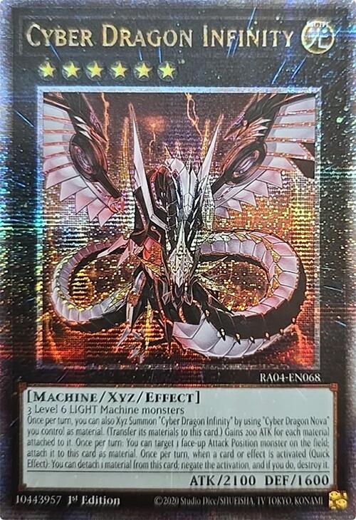 Cyber Dragon Infinity [RA04-EN068] Quarter Century Secret Rare | Gam3 Escape