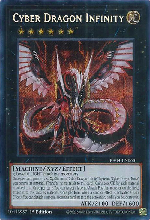 Cyber Dragon Infinity [RA04-EN068] Secret Rare | Gam3 Escape